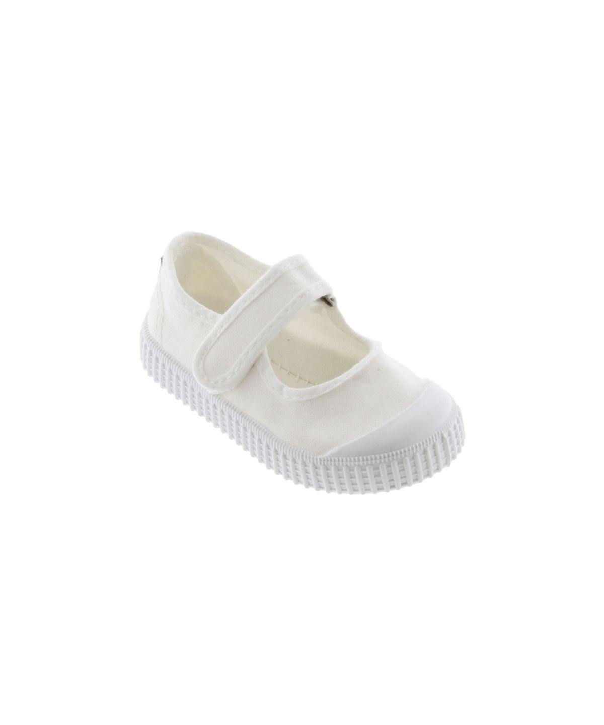 빅토리아슈즈 키즈(VICTORIA SHOES KIDS) 아동 메르세데스 틴타다 코튼 스트랩 스니커즈 (136605-BLANCO)