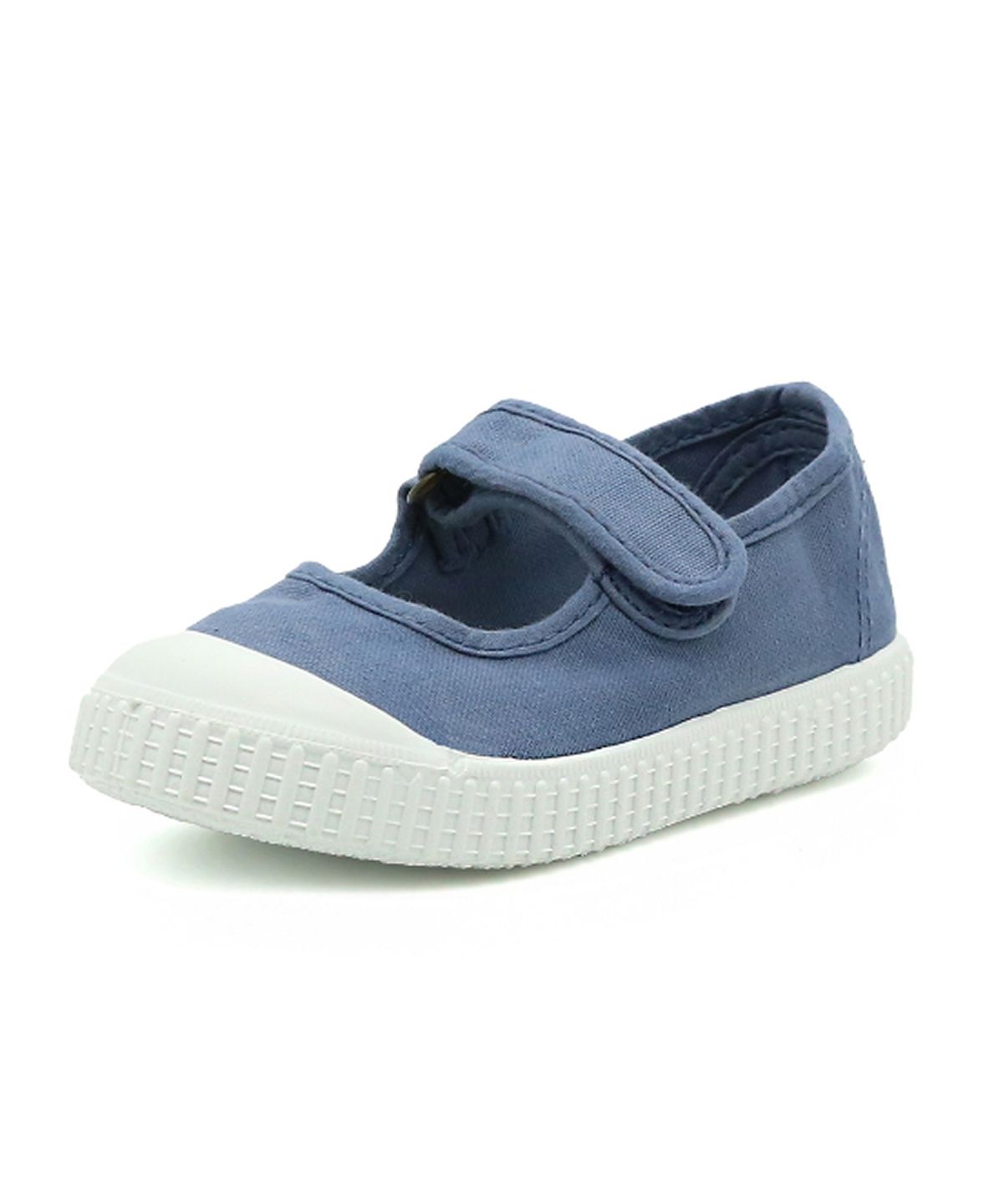 빅토리아슈즈 키즈(VICTORIA SHOES KIDS) 아동 메르세데스 틴타다 코튼 스트랩 스니커즈 (136605-AZUL)