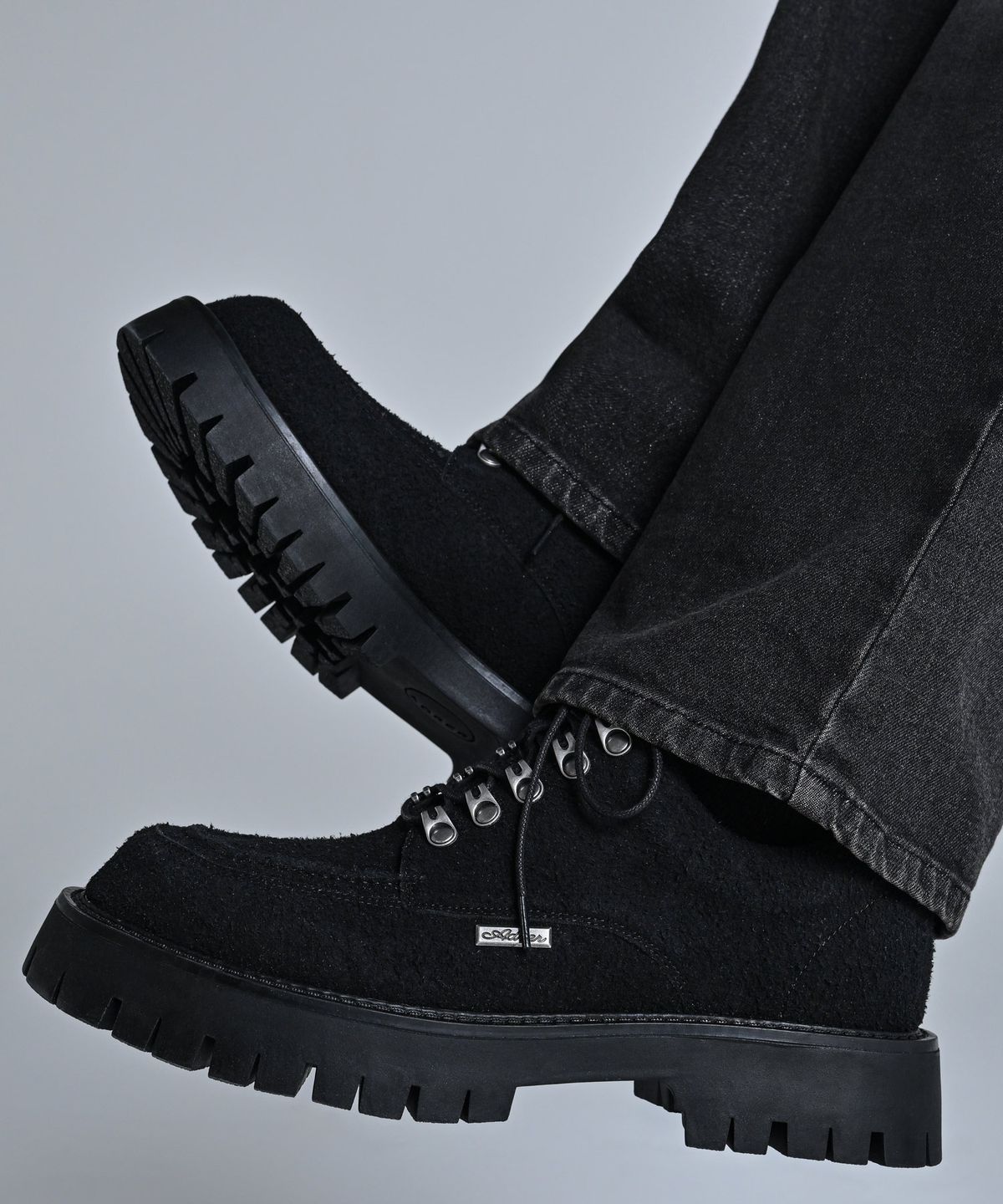 아들러(ADRER) High Sole Brushed Lace-Up Shoes