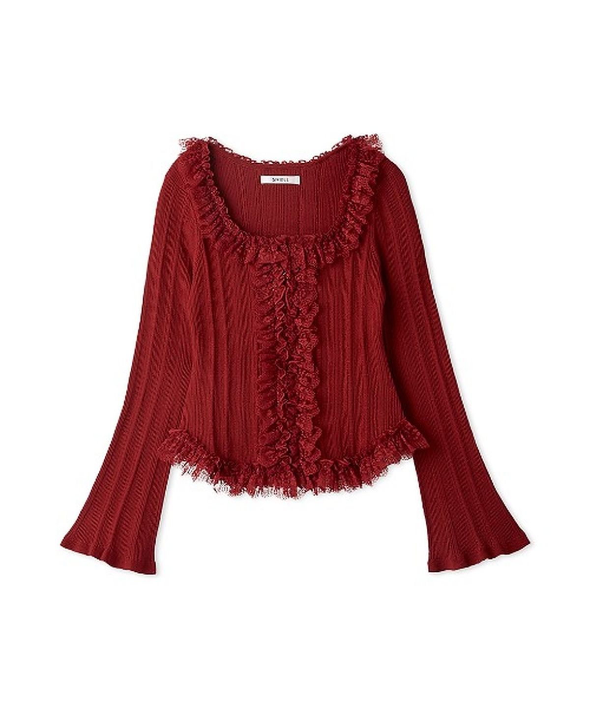 스나이델(SNIDEL) Frill Knit Pullover
