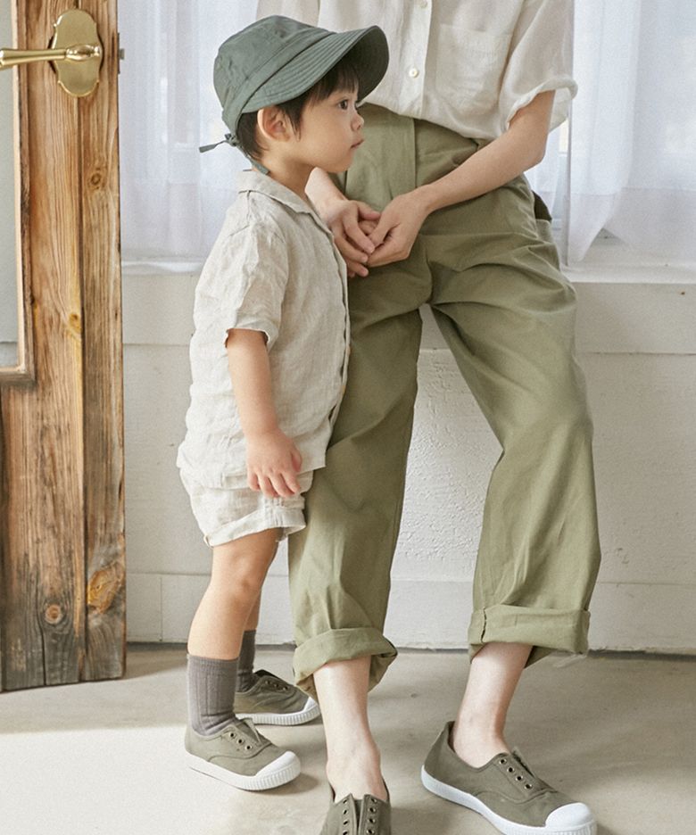 아동 잉글레사 코튼 라바다 스니커즈 (106627-MILITAR)