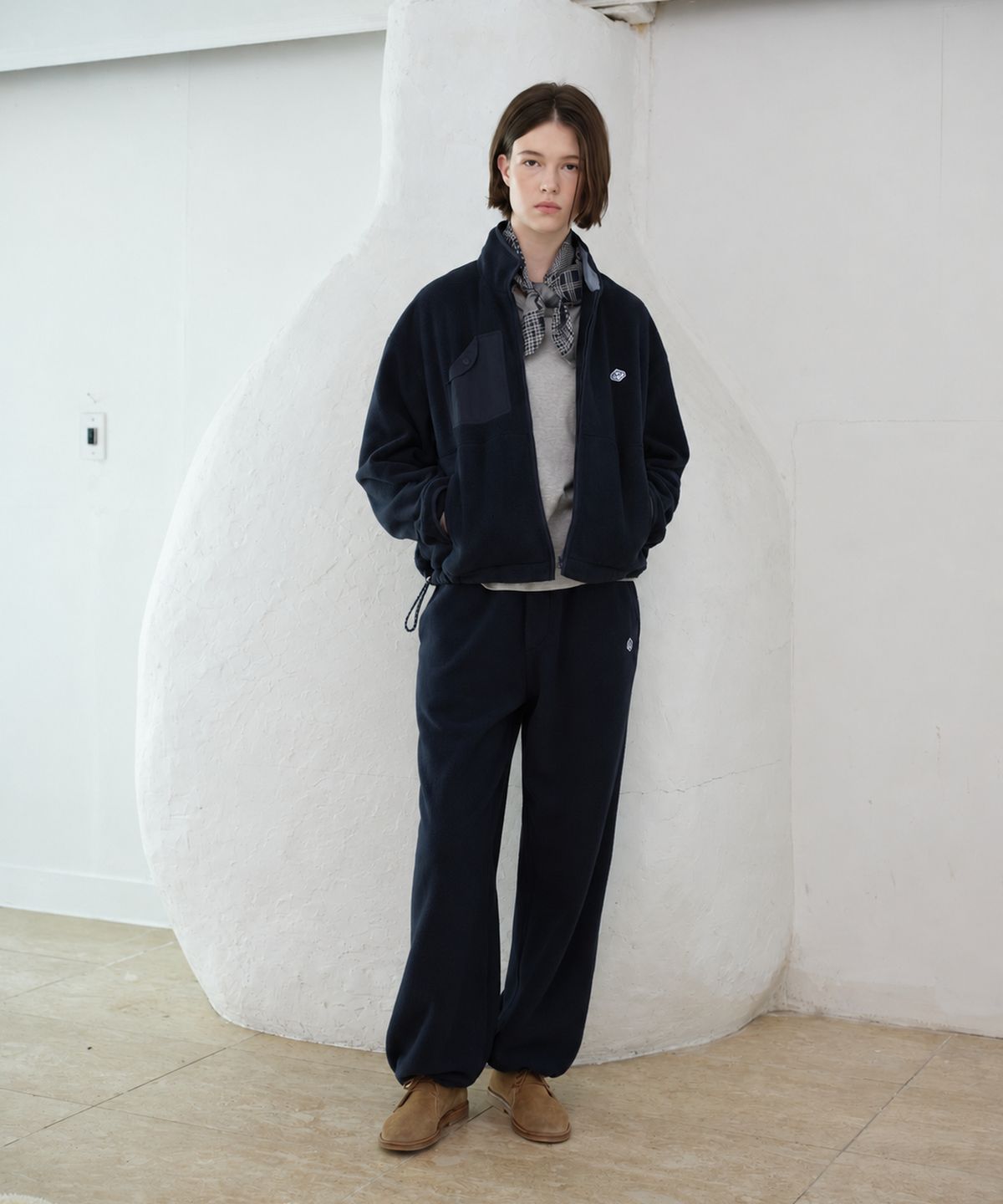 프리터(FRITUR) Soft Fleece Pants Navy_F263PT07