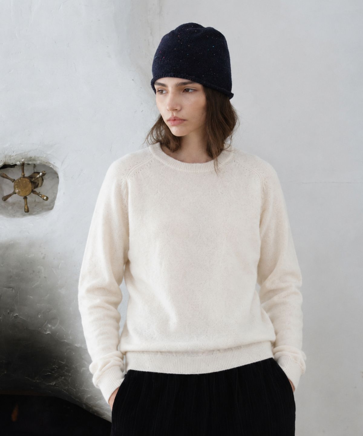 프리터(FRITUR) Dover Basic Knit Ivory_F263KN08