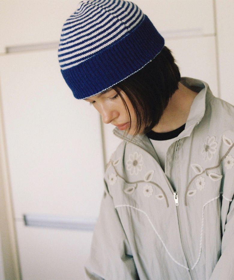 Wally Rollup Beanie Blue_F263HT09