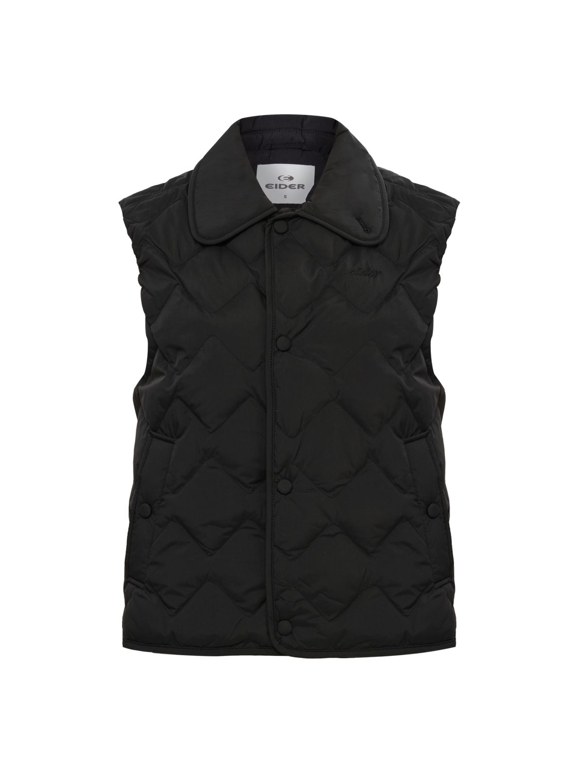 아이더(EIDER) THERMOLOCK (써모락) 여성 슬림 블렌드 패딩 베스트_Black_DWU26642Z1