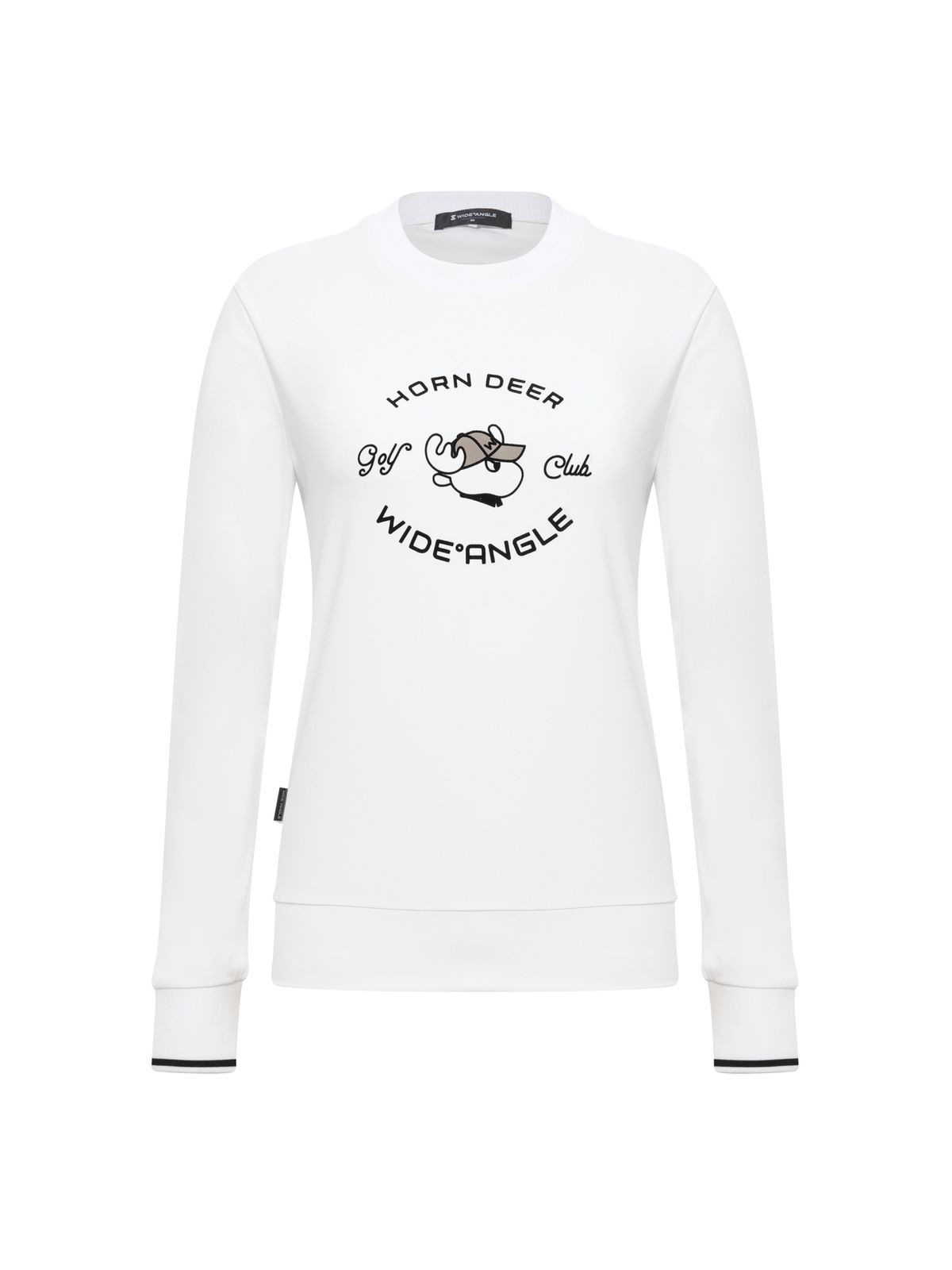 와이드앵글(WIDEANGLE) CO 혼디어 포인트 라운드넥 스웻셔츠 L_Off White