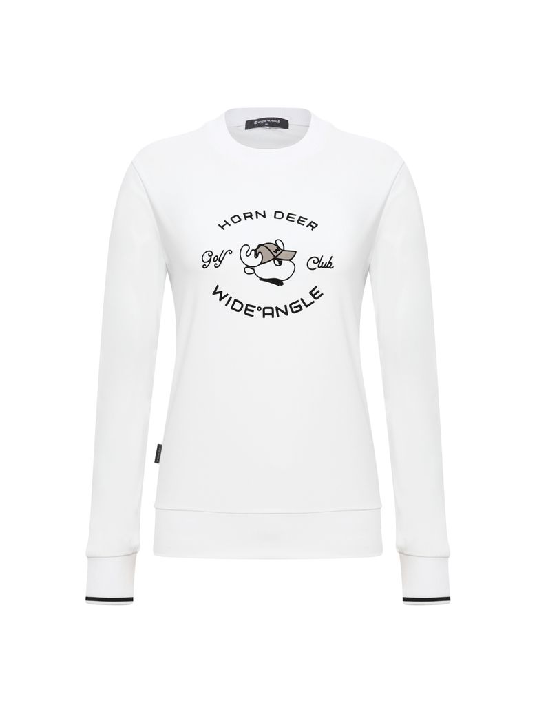 CO 혼디어 포인트 라운드넥 스웻셔츠 L_Off White