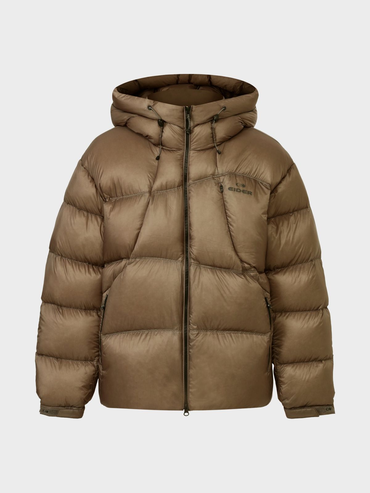 아이더(EIDER) GRATINUM (그래티넘) 남성 후디드 푸퍼 구스 다운 자켓_Beige_DMW26511E2
