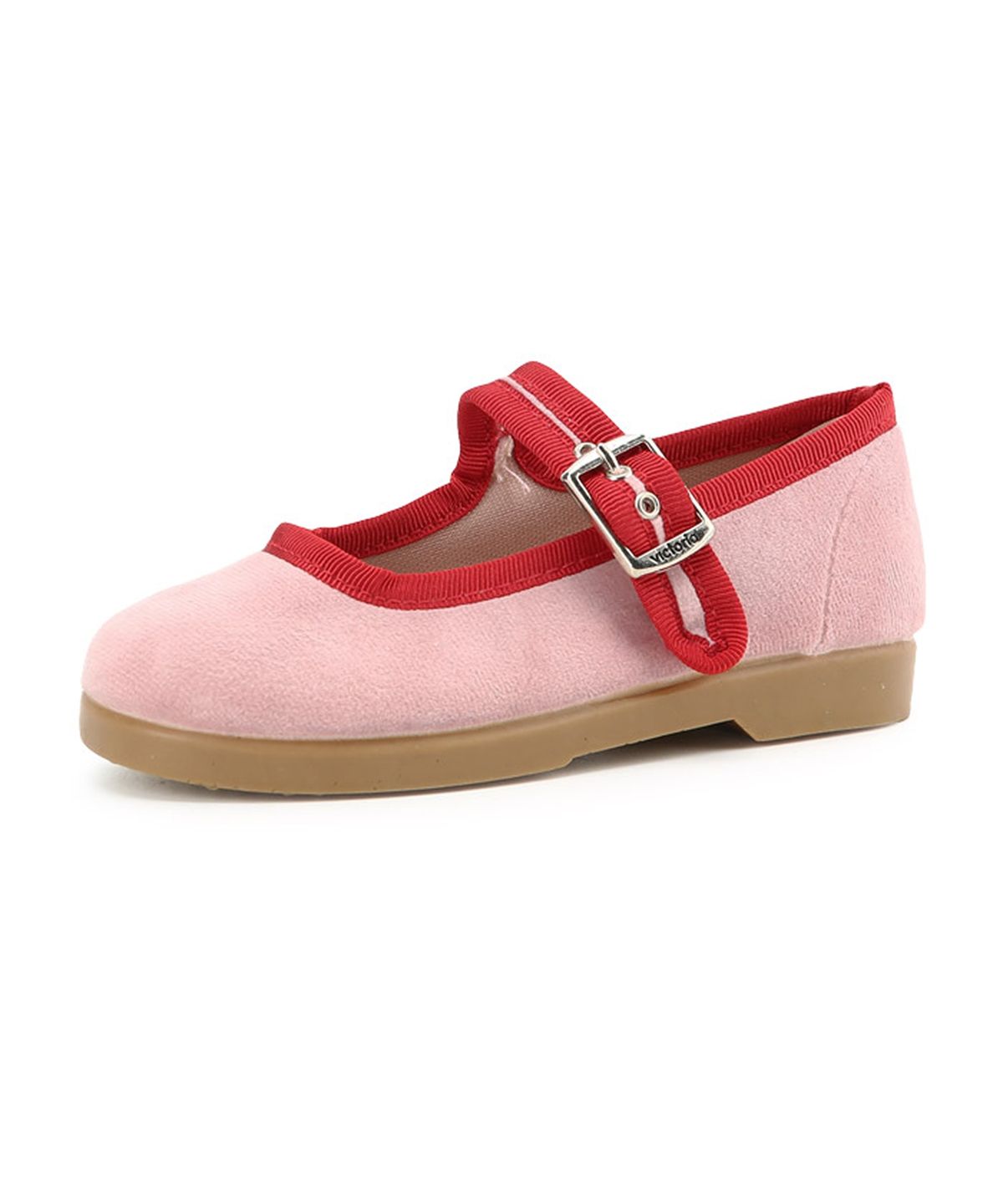 빅토리아슈즈 키즈(VICTORIA SHOES KIDS) 아동 쿵푸 메르세데스 벨벳 콘트라스트 (J1080119-ROSA)