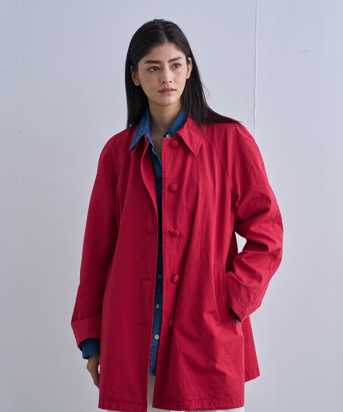 정감 스튜디오(JEONGGAM STUDIOS) Minimal Single Half Coat_3 Color