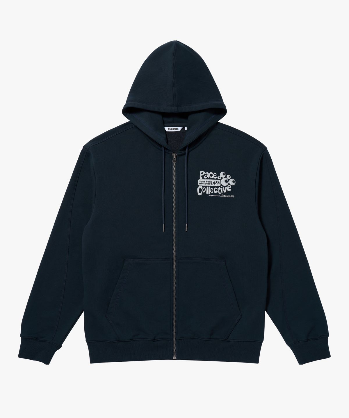 골스튜디오(GOALSTUDIO) PACE YOUR GOAL FULL ZIP UP HOODIE-NAVY