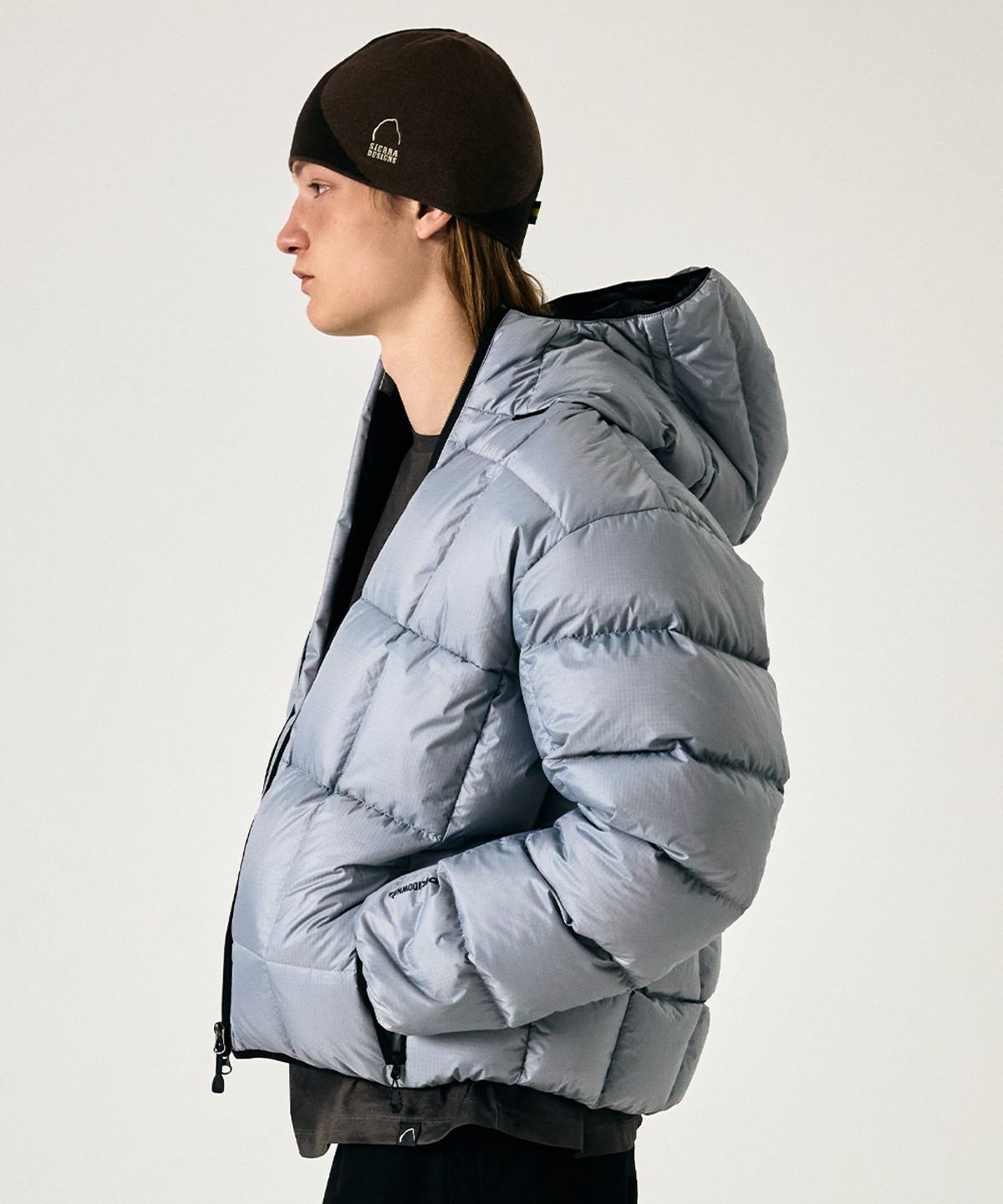 시에라디자인(SIERRA DESIGNS) 그랜비 구스다운 후드자켓 LIGHT GREY
