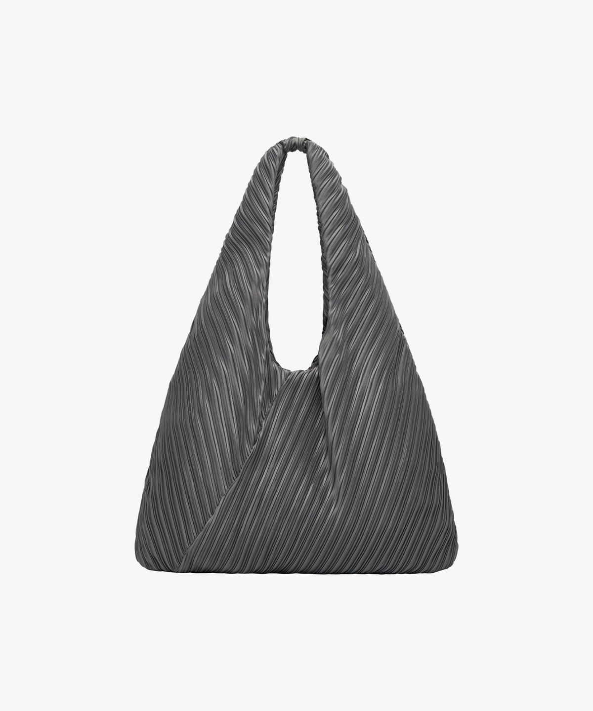 에쏘(ESSO) PLEATS SLOUCHY BAG IN CHARCOAL