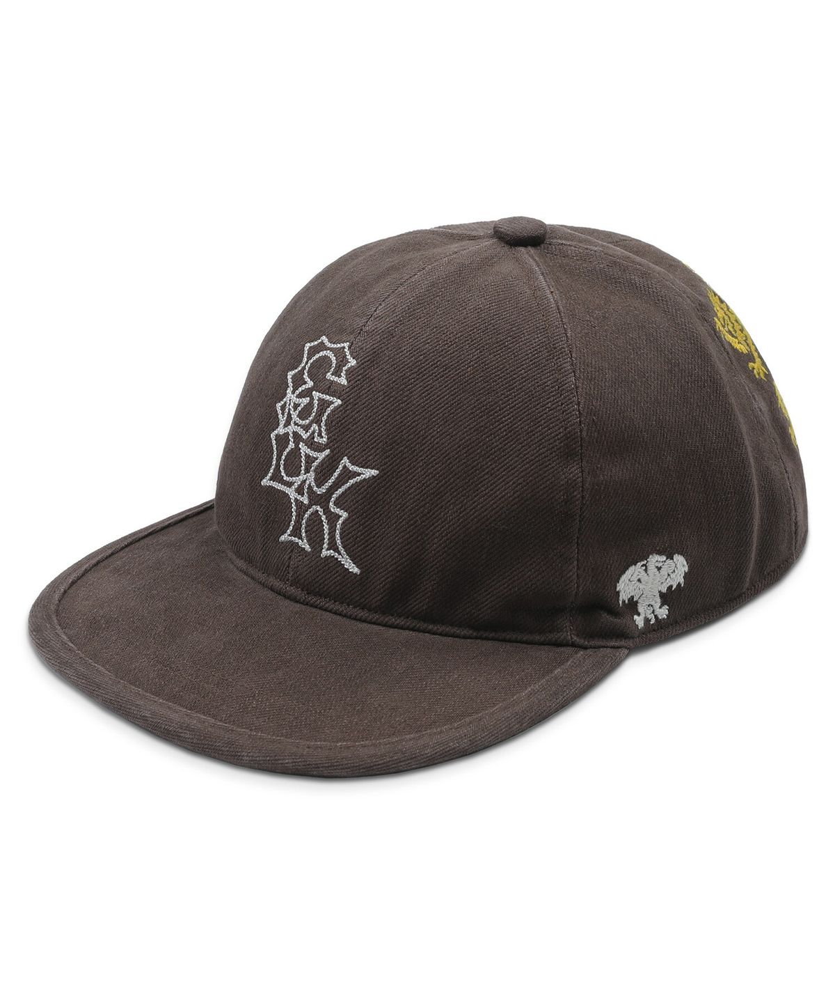 글랙(GLACK) GC089 키마이라 스터디드 워시드 코튼 볼캡 (BROWN)
