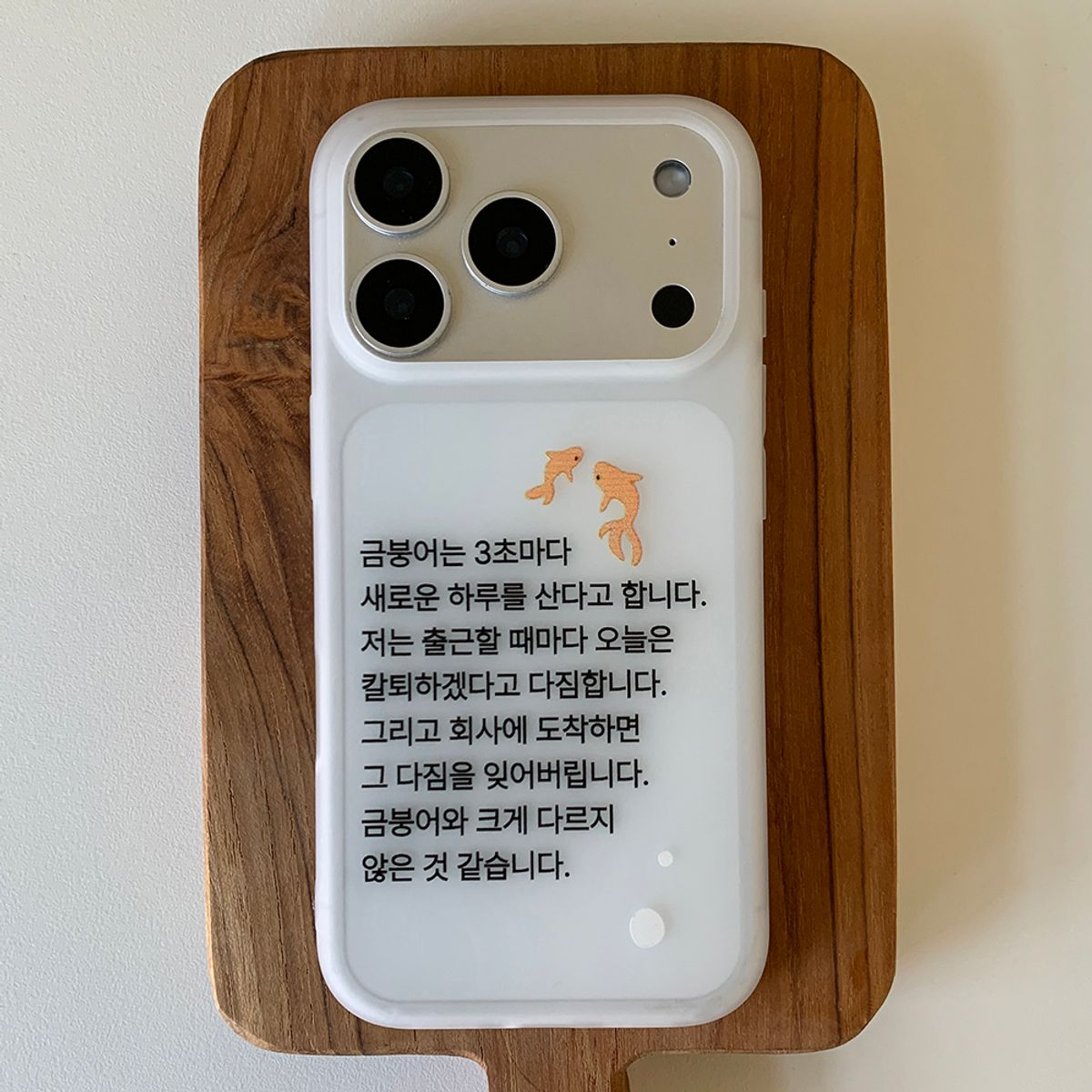 위드썸(WITHSOME) 금붕어는 3초마다 반투명 폰 케이스