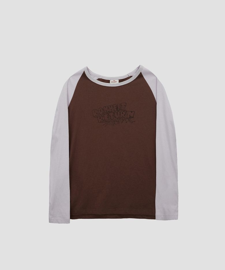Rohheit Return Raglan Long Sleeve - Brown/Lavender