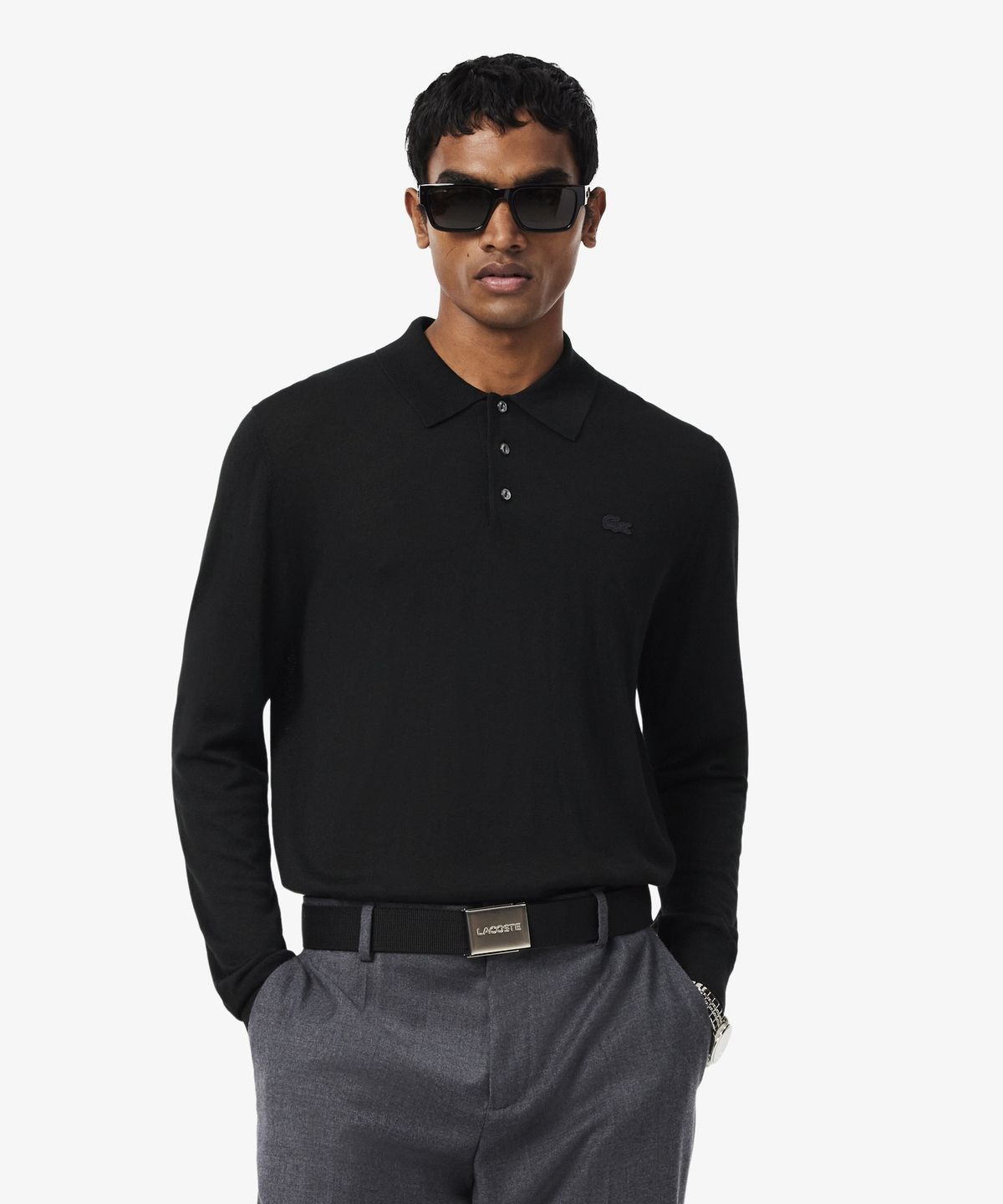 라코스테(LACOSTE) 남성 리오셀 캐시미어 스웨터 폴로셔츠 AH8586-56N 031