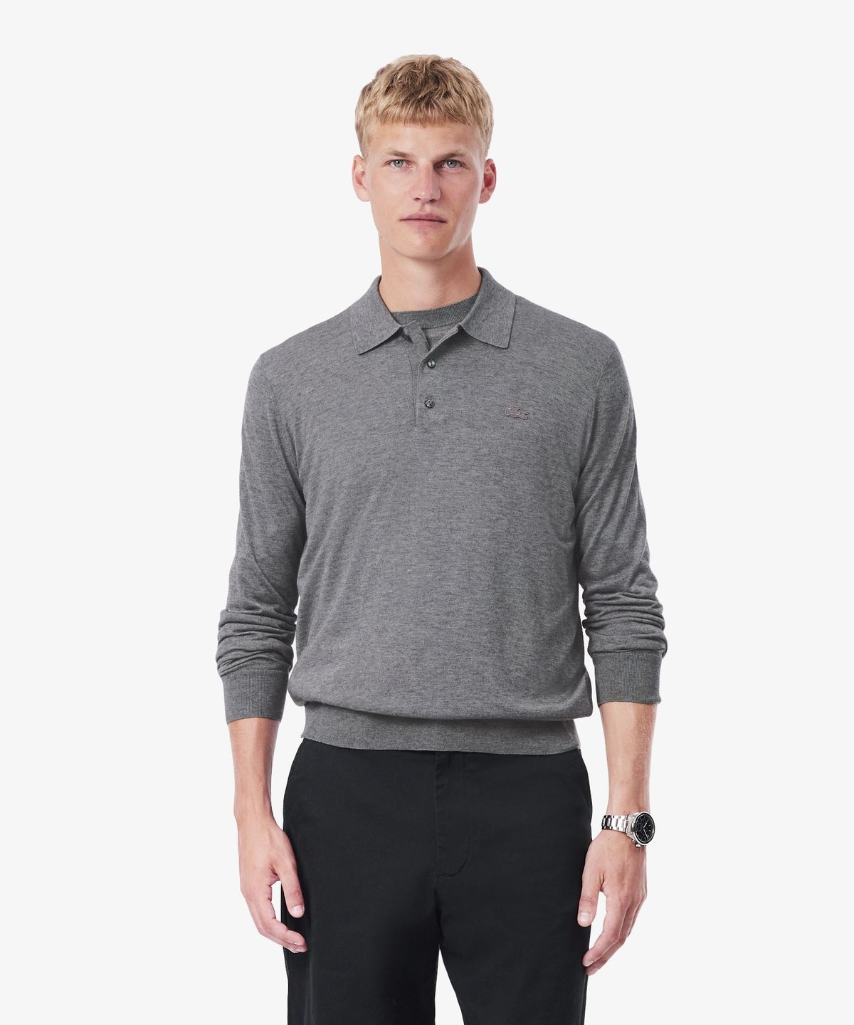 라코스테(LACOSTE) 남성 리오셀 캐시미어 스웨터 폴로셔츠 AH8586-56N UWC