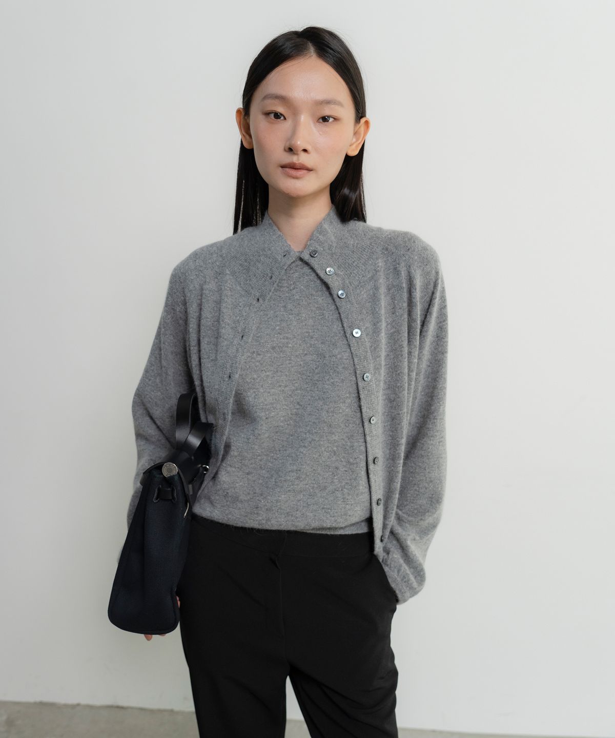 위에버(WEEVER) Ever Angora Cardigan ver, gray