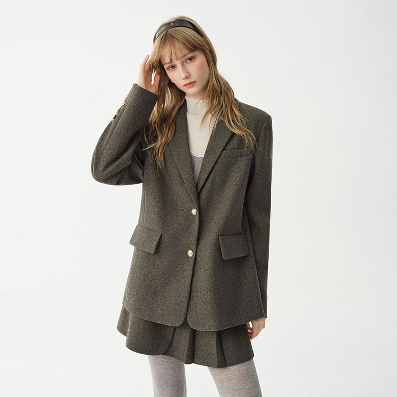 WD_Herringbone tailored blazer