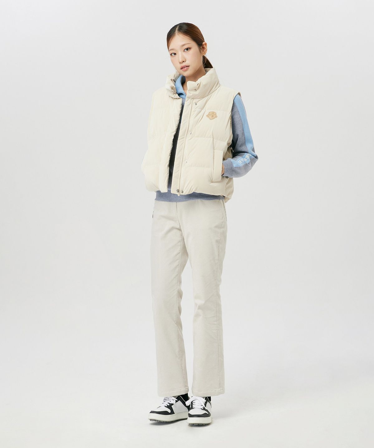 골든베어(GOLDEN BEAR) (여성) Corduroy Semi Boots-Cut Pants G5PAW26202IVX