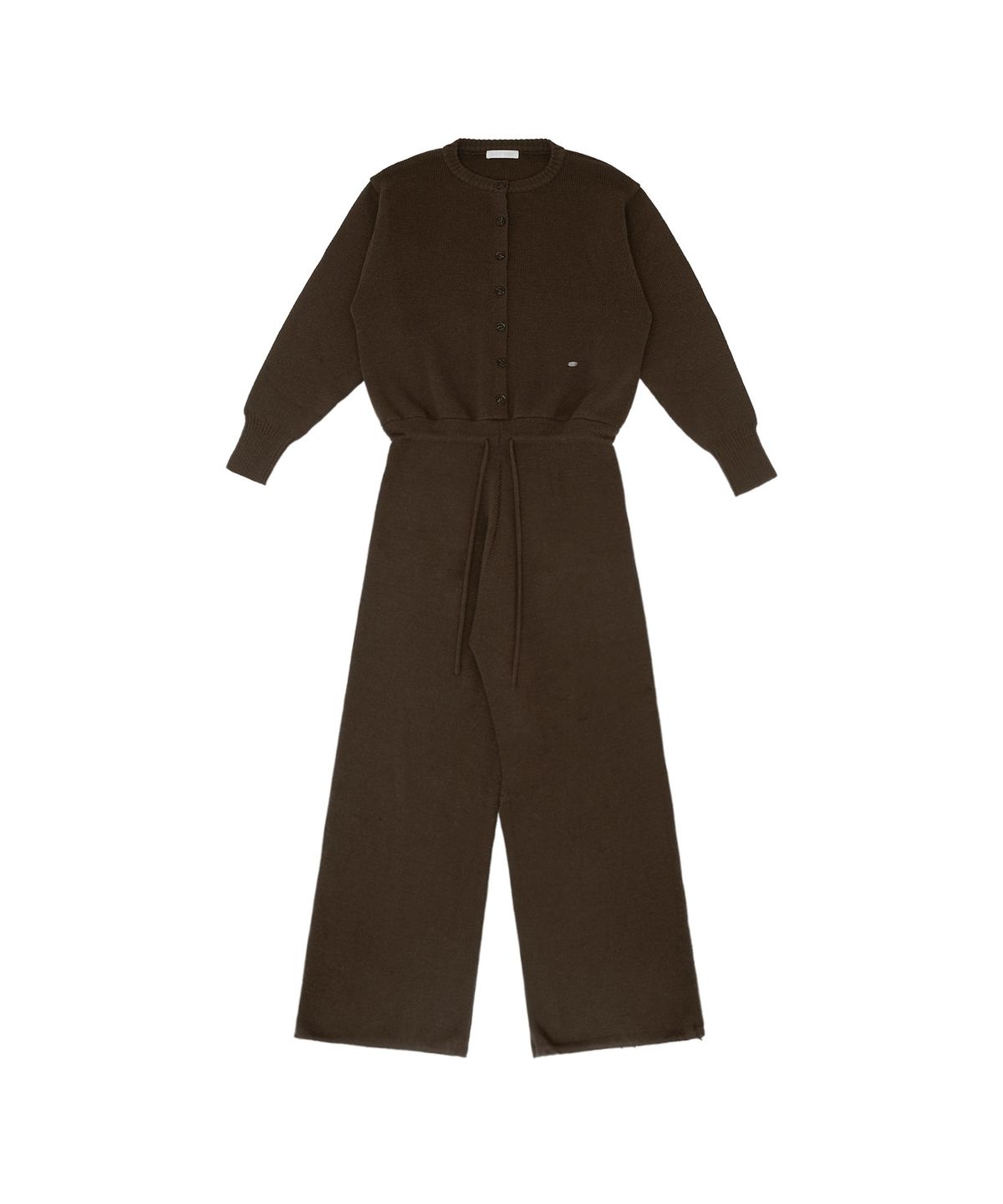 피브비(PIV’VEE) Wool Blend Knit Jumpsuit (chocolate brown)