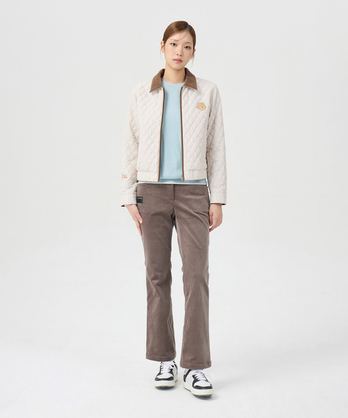 골든베어(GOLDEN BEAR) (여성) Corduroy Semi Boots-Cut Pants G5PAW26202BRX