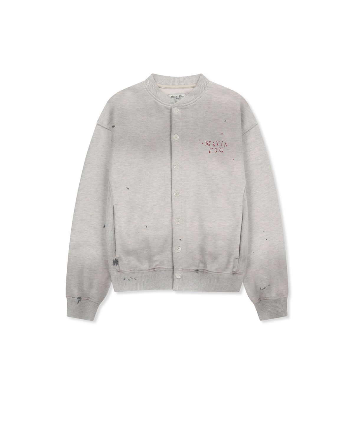 마뗑킴(MATIN KIM) DUSTY WASHED BUTTON UP JUMPER IN LIGHT BEIGE