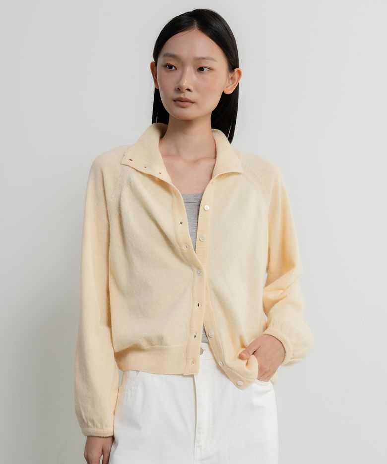 Ever Angora Cardigan ver,light yellow