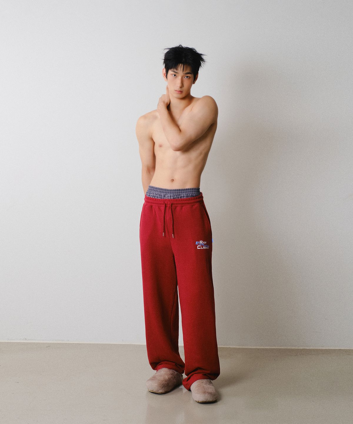 레코딩하우스(RECORDINGHOUSE) REC CLIMAX SWEATPANTS [RED]