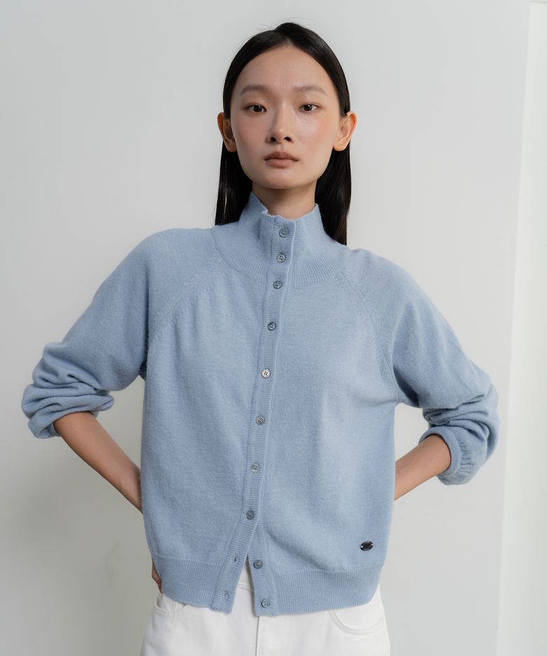 Ever Angora Cardigan ver, sky blue