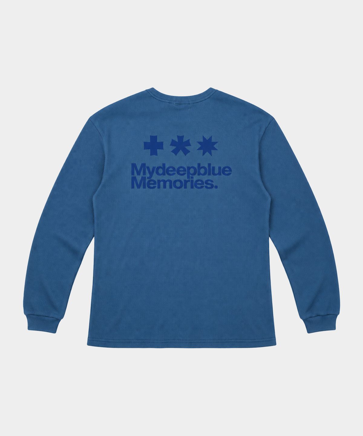 마이딥블루메모리즈(MY DEEP BLUE MEMORIES) (NT) MM CROFFLE WAFFLE LONG SLEEVE(DEEP BLUE)
