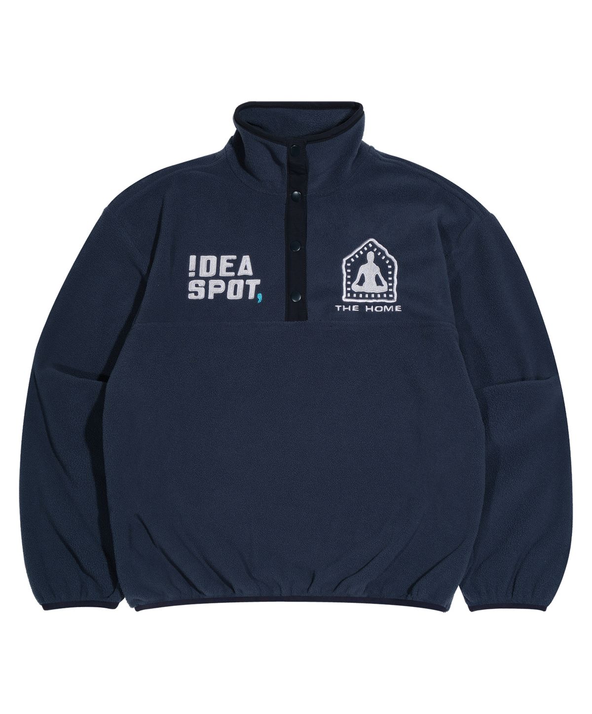 퍼츠(POTS) IDEA SPOT FLEECE PULLOVER [CHACOAL]