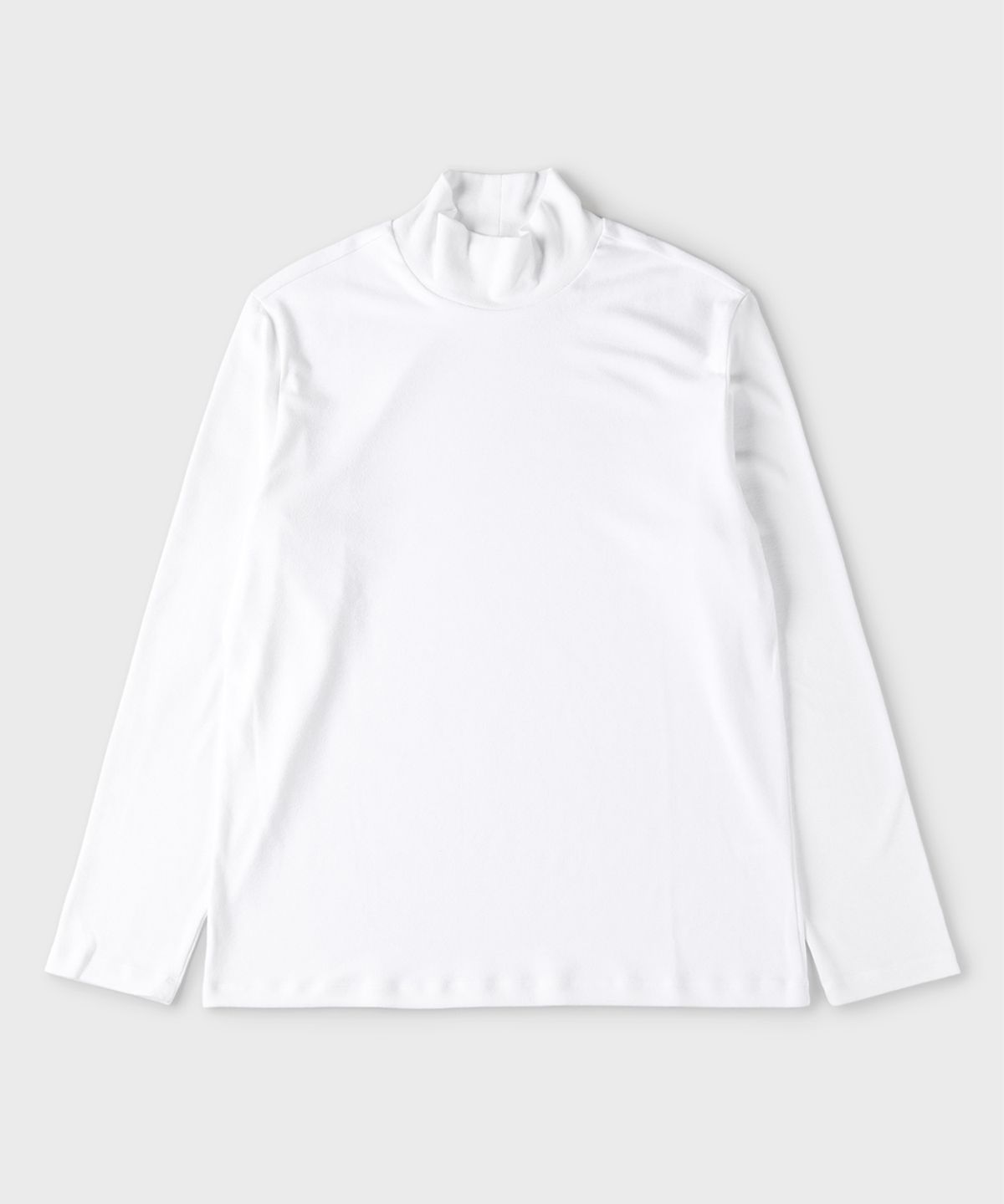빠니깔레(PANICALE) 화이트 기모 반목 티셔츠