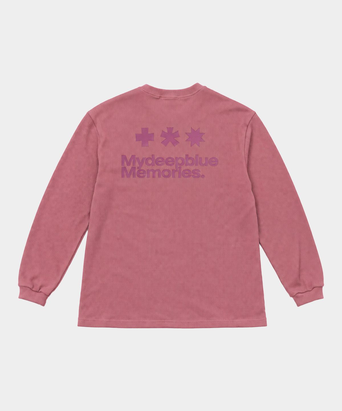 마이딥블루메모리즈(MY DEEP BLUE MEMORIES) (NT) MM CROFFLE WAFFLE LONG SLEEVE(PINK)