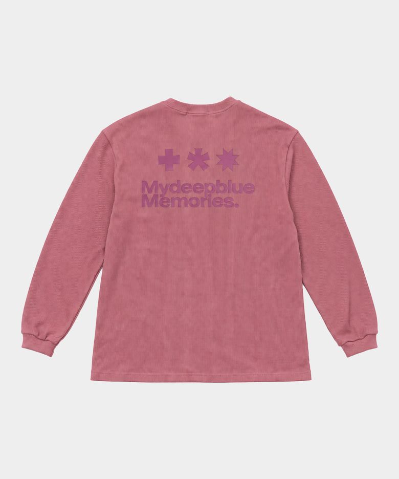 (NT) MM CROFFLE WAFFLE LONG SLEEVE(PINK)
