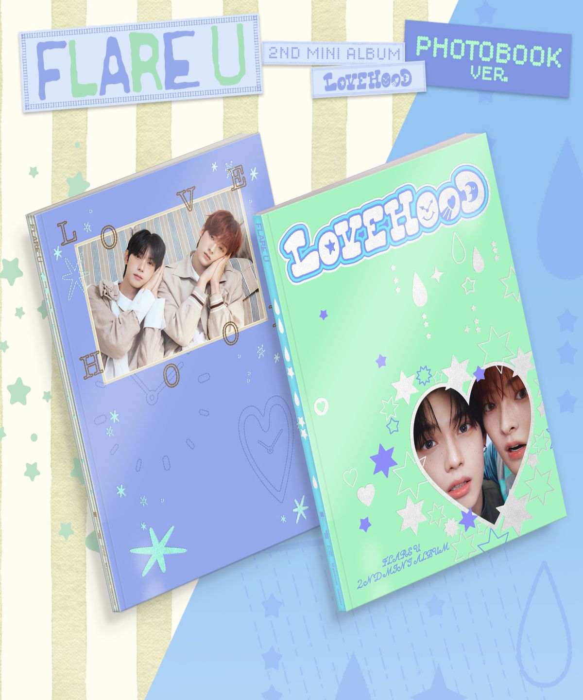 미니레코드(MINIRECORD) FLARE U (플레어 유) 2nd Mini Album [LOVEHOOD] (PHOTOBOOK Ver.) (랜덤)