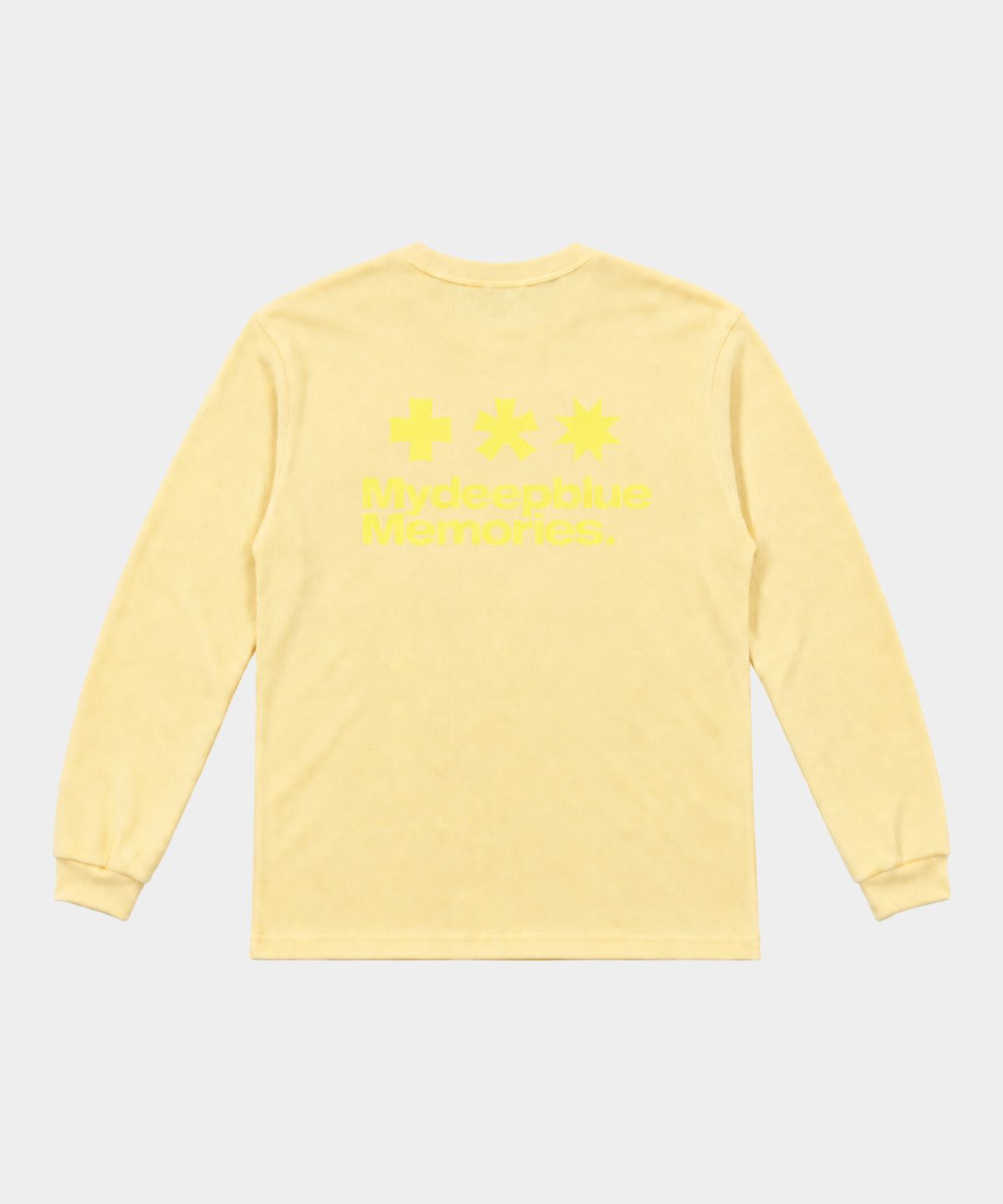 마이딥블루메모리즈(MY DEEP BLUE MEMORIES) (NT) MM CROFFLE WAFFLE LONG SLEEVE(YELLOW)