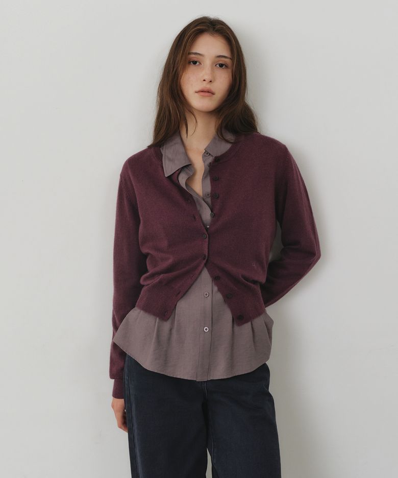 CASHMERE BLENDED 베이직R 가디건 OK6WDA300