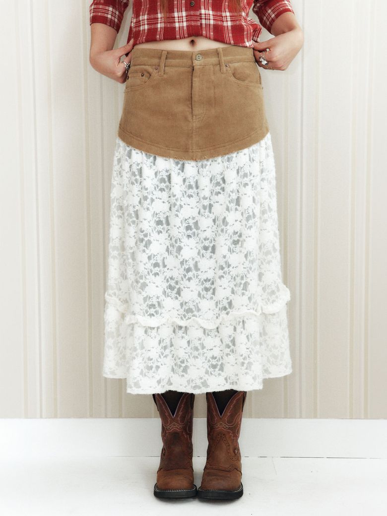 lanch 코듀로이 lace SK (BG)