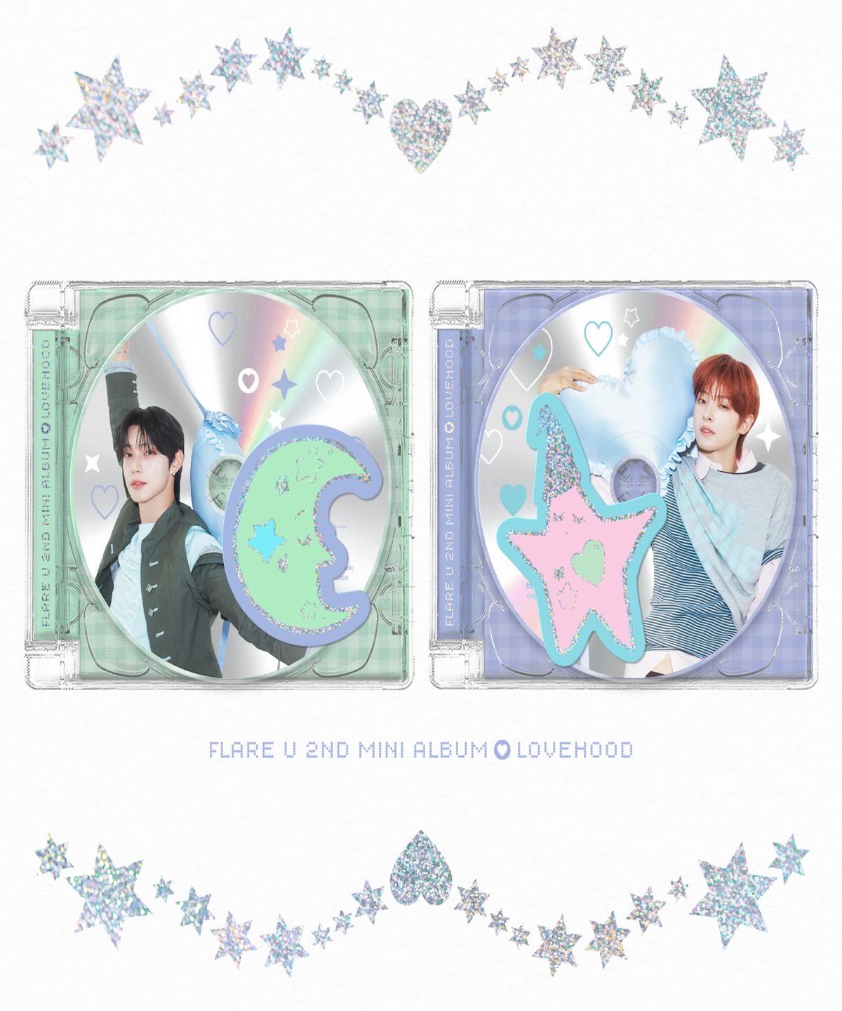 미니레코드(MINIRECORD) FLARE U (플레어 유) 2nd Mini Album [LOVEHOOD] (JEWEL CASE Ver.) (랜덤)