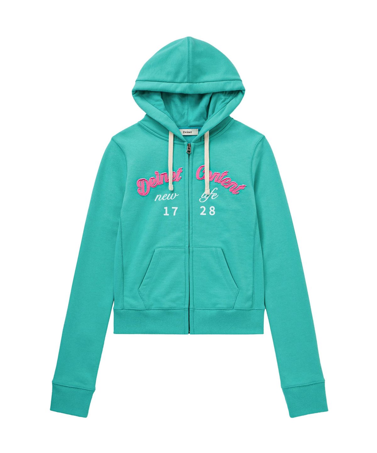 다이닛(DEINET) CONTENT SLIM HOOD ZIP - UP IN MINT
