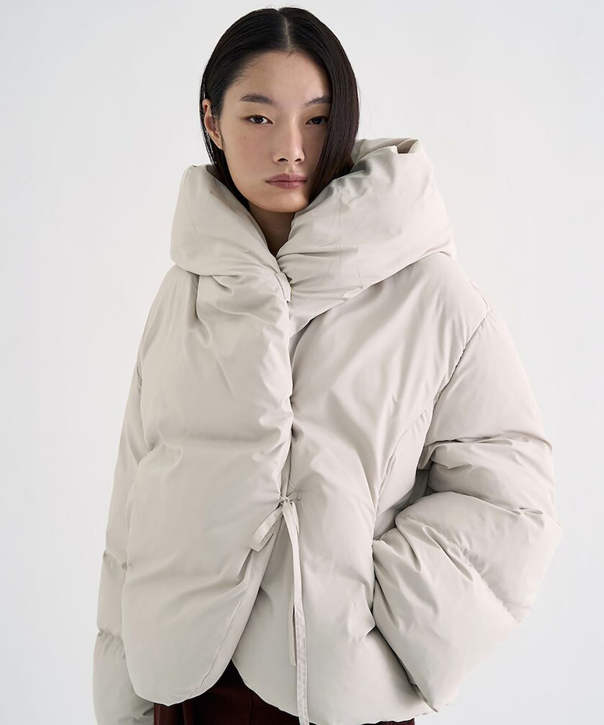 앙개(ANGGAE) Duck Down Anggae Puffer   Ivory