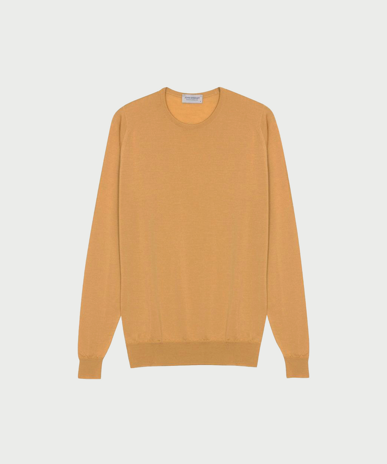 LUNDY Extra Fine Merino Wool Standard Fit Crew Neck Pullover Heritage-4, 10 Colors