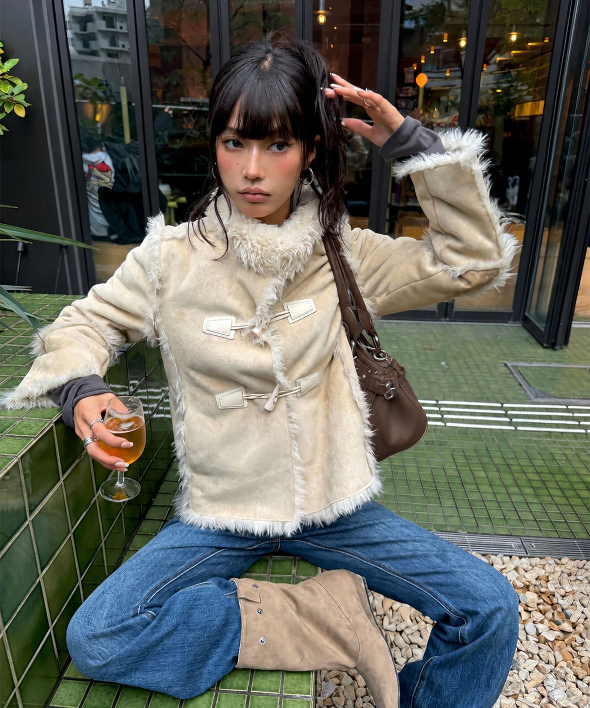아수라(ASURA) TOGGLE REVERSIBLE MUSTANG (BEIGE)