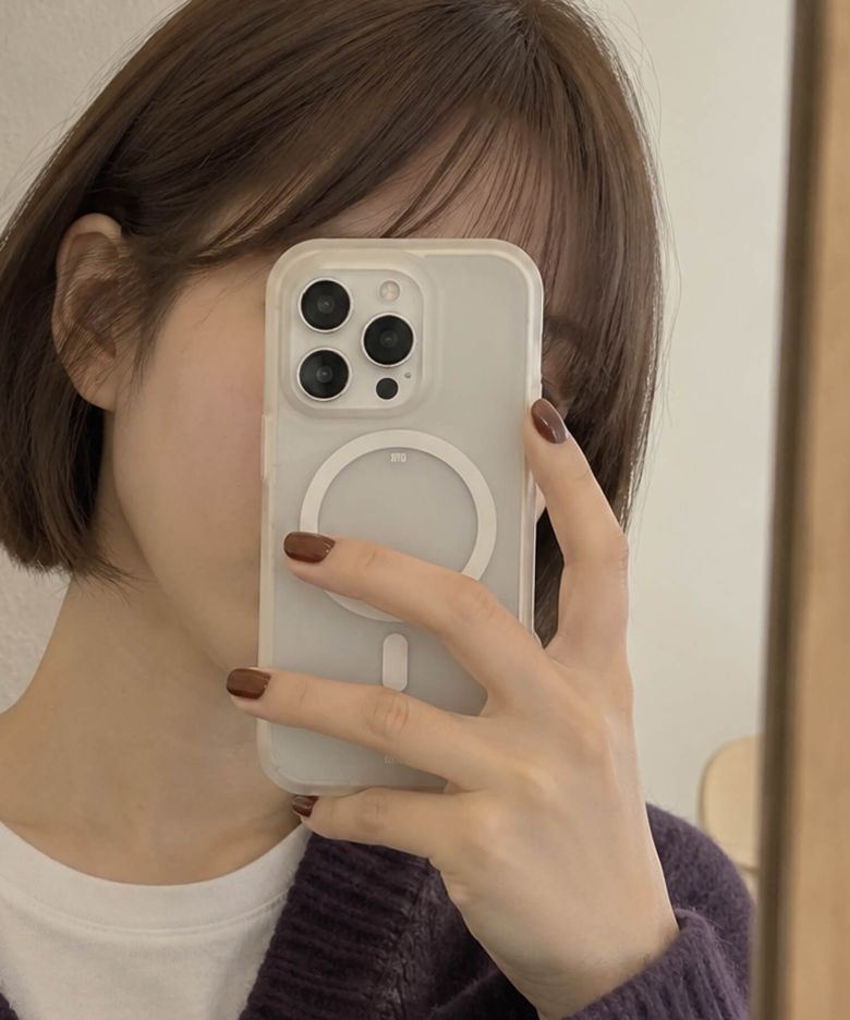 아미스 포그 새틴 젤리 / 맥세이프 반투명 폰케이스