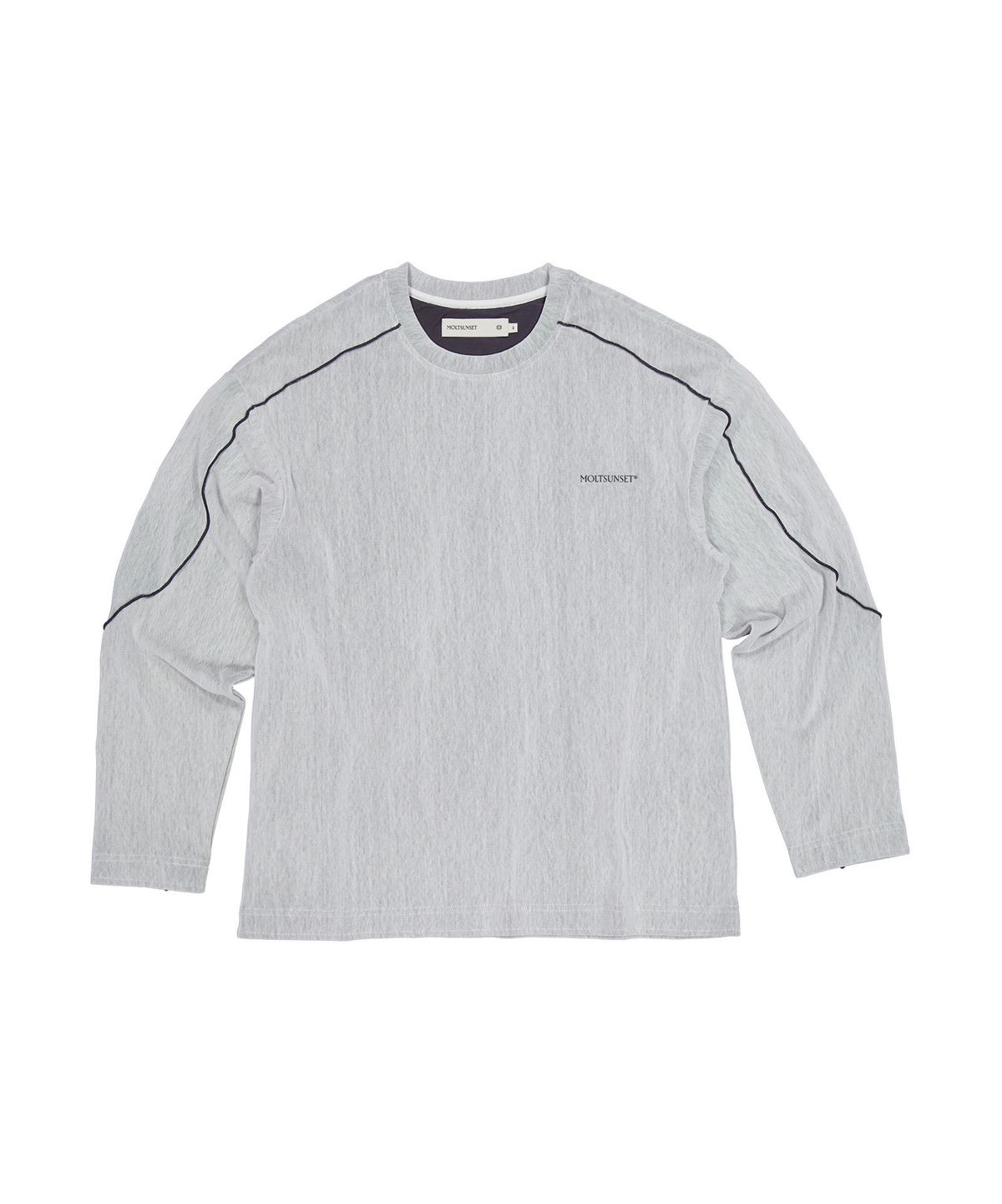 몰트선셋(MOLTSUNSET) Sheer Layered Long Sleeve - White