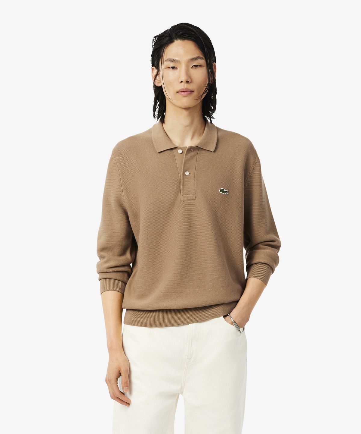라코스테(LACOSTE) 남성 링스링스 긴팔 스웨터 폴로셔츠 AH9904-56N SIX