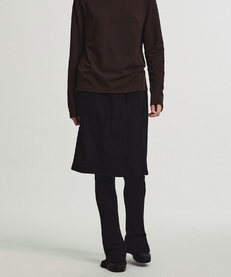Knit Banding Skirt (Black)