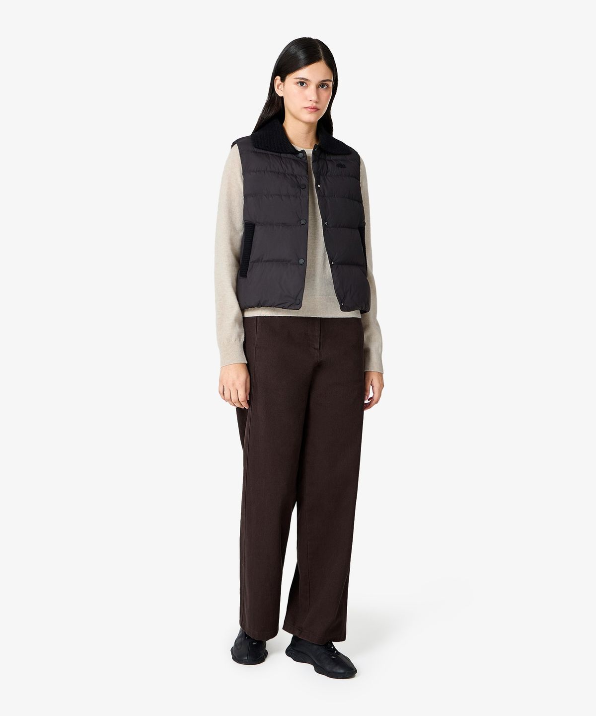 라코스테(LACOSTE) 여성 NEW 배럴핏 코튼 팬츠 HF581E-56N DPD